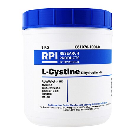 L-Cystine Dihydrochloride, 1kg MPN:C81070-1000.0