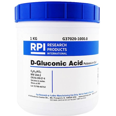 D-Gluconic Acid, Potassium Salt, 1kg MPN:G37020-1000.0