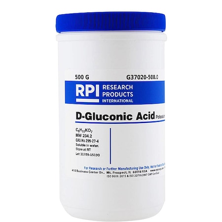 D-Gluconic Acid, Potassium Salt, 500g MPN:G37020-500.0