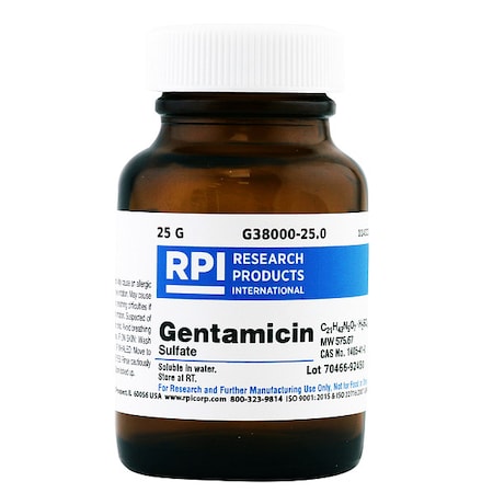 Gentamicin Sulfate, 25g MPN:G38000-25.0