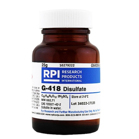 G-418 Disulfate, 25g MPN:G64000-25.0