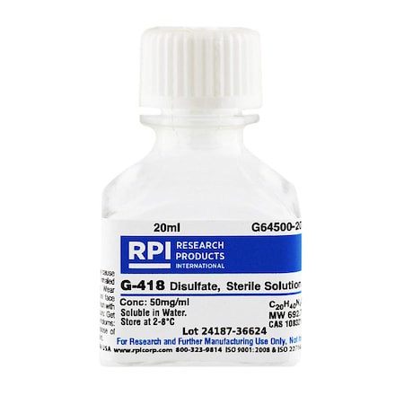 G-418 Disulfate, Solution, 20mL MPN:G64500-20.0
