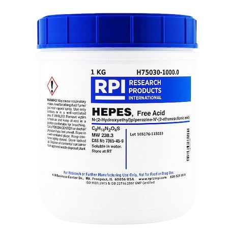 HEPES Free Acid, 1kg MPN:H75030-1000.0