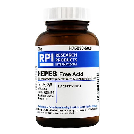 HEPES Free Acid, 50g MPN:H75030-50.0