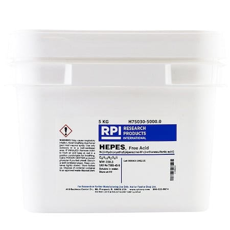 HEPES Free Acid, 5kg MPN:H75030-5000.0