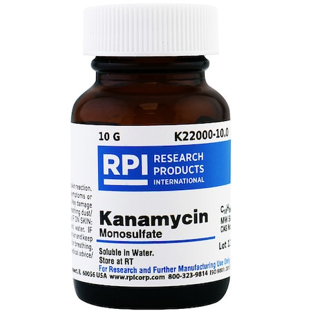 Kanamycin Monosulfate (Kanamycin A), 10g MPN:K22000-10.0