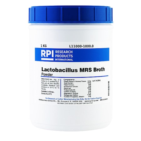 Lactobacillus MRS Broth, Powder, 1kg MPN:L11000-1000.0