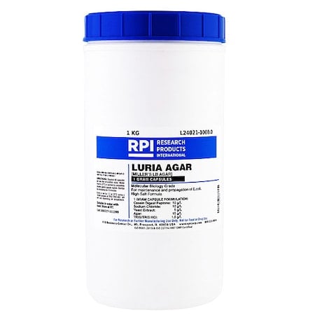 Luria Agar (Millers LB), 1kg, PK1000 MPN:L24021-1000.0