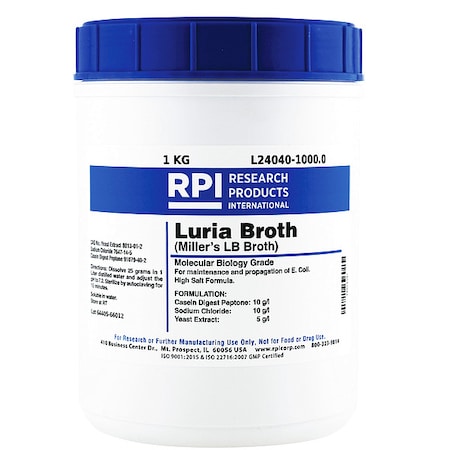 Luria Broth (Millers LB Broth), 1kg MPN:L24040-1000.0