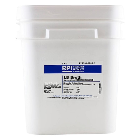LB Broth (Lennox L), 5000g, PK250 MPN:L24065-5000.0