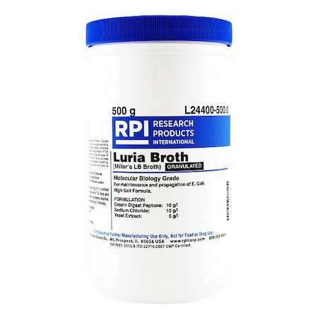 Luria Broth, Granulated (Millers LB), 500g MPN:L24400-500.0