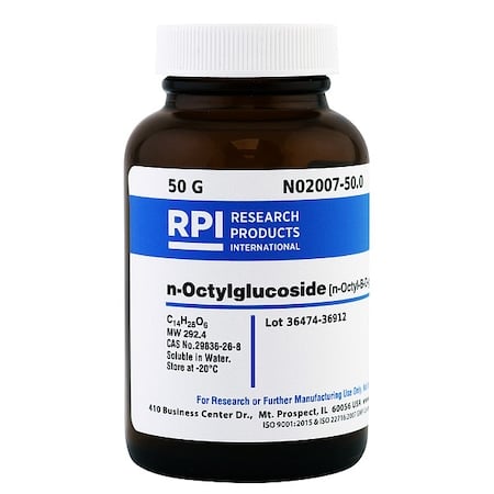 n-Octylglucoside, 50g, Powder MPN:N02007-50.0