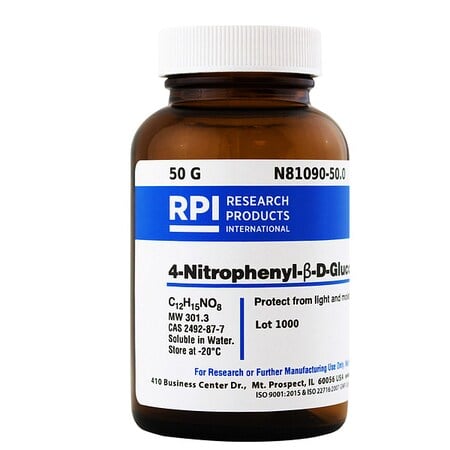 4-Nitrophenyl-B-D-glucopyranoside, 50g MPN:N81090-50.0