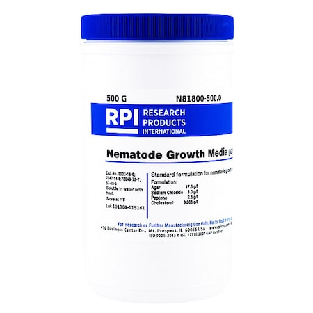 Nematode Growth Medium (NGM), 500g MPN:N81800-500.0