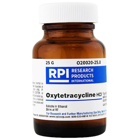 Oxytetracycline Hydrochloride, 25g MPN:O20020-25.0
