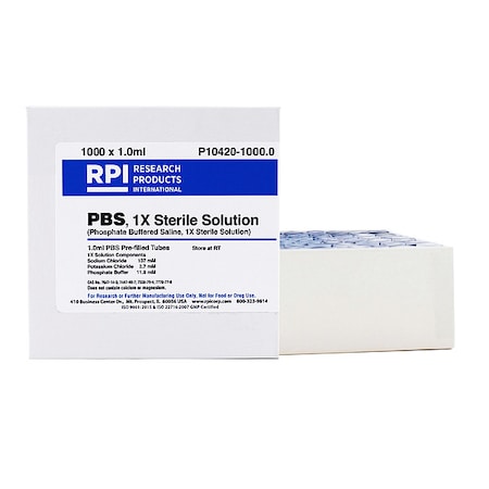 PBS 1x Solution 1000 Pre-Filled Tubes MPN:P10420-1000.0