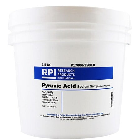 Pyruvic Acid Sodium Salt, 2.5Kg MPN:P17000-2500.0