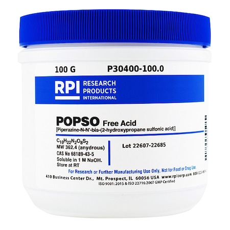 POPSO Free Acid, 100g MPN:P30400-100.0