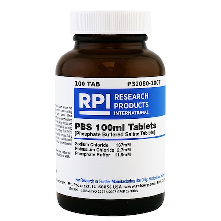 PBS 100ml Tablets, PK 100 MPN:P32080-100T