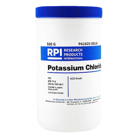 Potassium Chloride, ACS Grade, 500g MPN:P41025-500.0