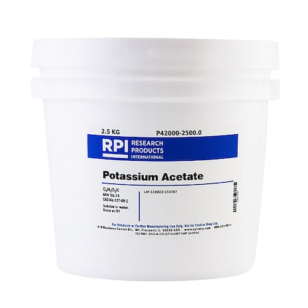 Potassium Acetate, 2.5kg MPN:P42000-2500.0