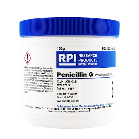 Penicillin G Potassium Salt, 100g MPN:P93500-100.0