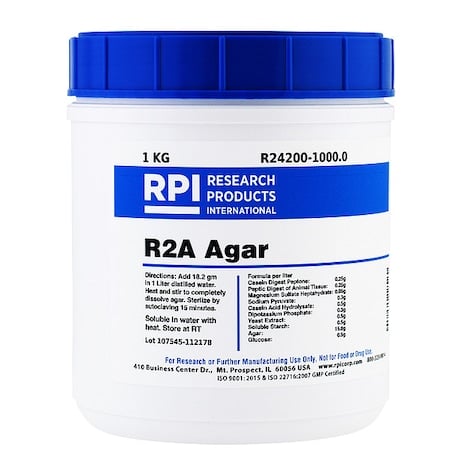 R2A Agar, 1kg MPN:R24200-1000.0