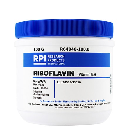 Riboflavin (Vitamin B2), 100g MPN:R64040-100.0