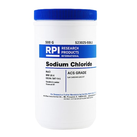 Sodium Chloride, ACS Grade, 500g MPN:S23025-500.0