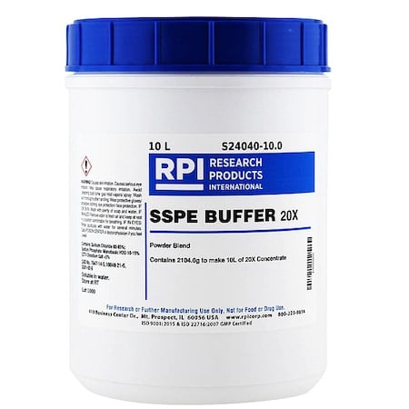 SSPE Buffer 20x Solution, 10L MPN:S24040-10.0