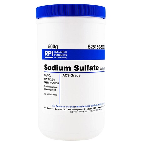 Sodium Sulfate, Anhydrous, 500g MPN:S25150-500.0