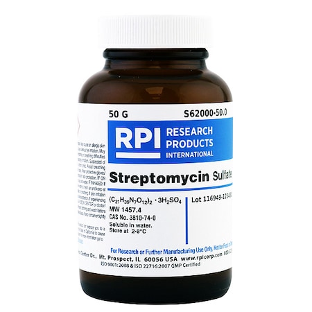Streptomycin Sulfate, 50g MPN:S62000-50.0