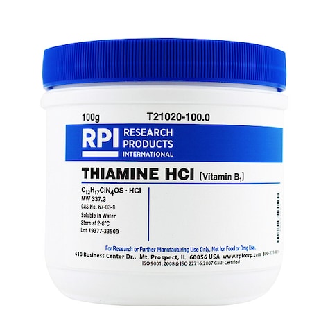 Thiamine HCl (Vitamin B1), 100g MPN:T21020-100.0