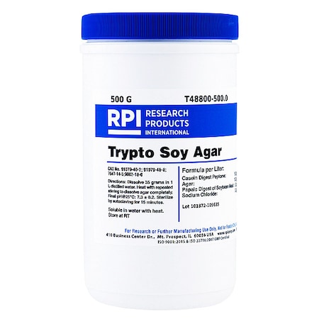 Trypto Soy Agar, 500g MPN:T48800-500.0