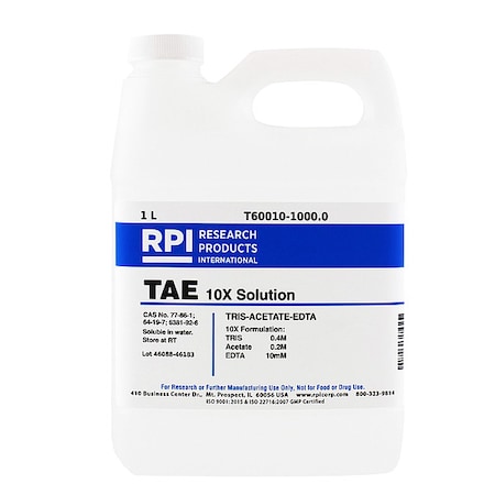 TRIS-Acetate-EDTA (TAE) 10x Solution, 1L MPN:T60010-1000.0