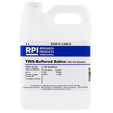 TRIS Buffered Saline 10x Solution, 1L MPN:T60075-1000.0