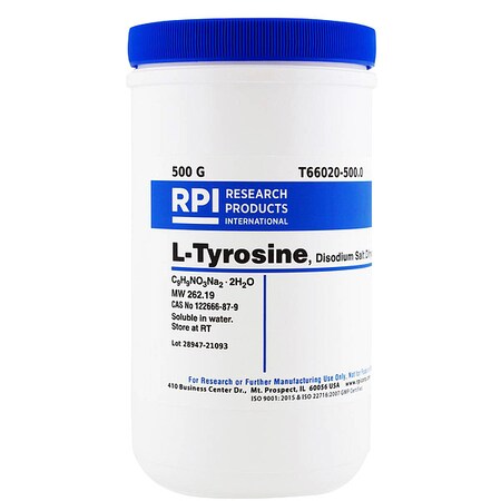 L-Tyrosine, Disodium Salt Dihydrate, 500g MPN:T66020-500.0