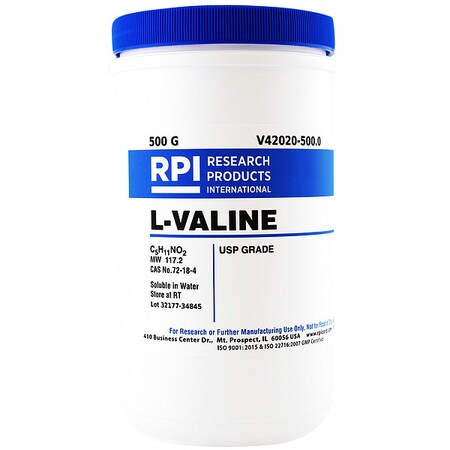 L-Valine, USP Grade, 500g MPN:V42020-500.0