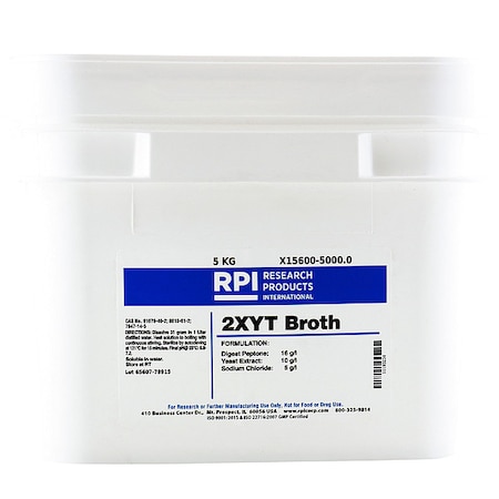 2XYT Broth, Powder, 5kg MPN:X15600-5000.0