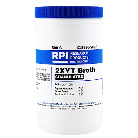2XYT Broth, Granulated, 500g MPN:X15680-500.0