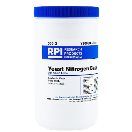 Yeast Nitrogen Base w/ Amino Acids, 500g MPN:Y20030-500.0