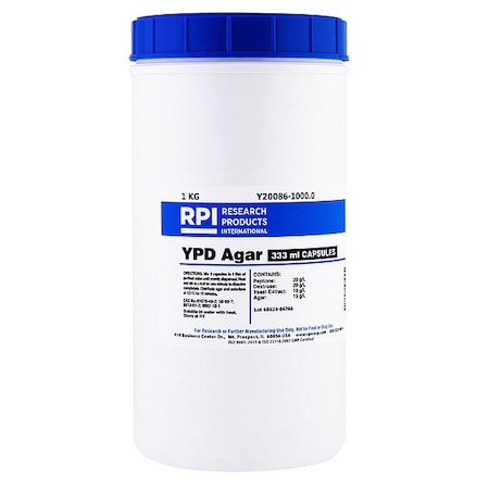 YPD Agar, 1kg, PK46 MPN:Y20086-1000.0