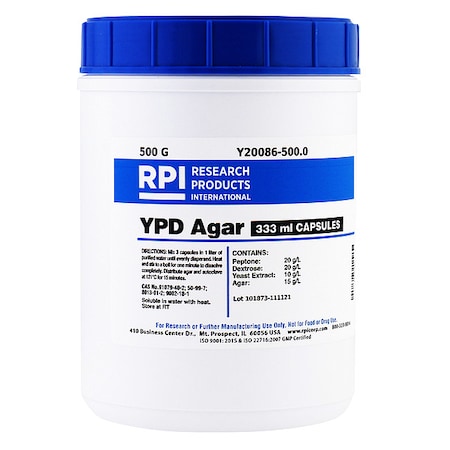 YPD Agar, 500g, PK23 MPN:Y20086-500.0
