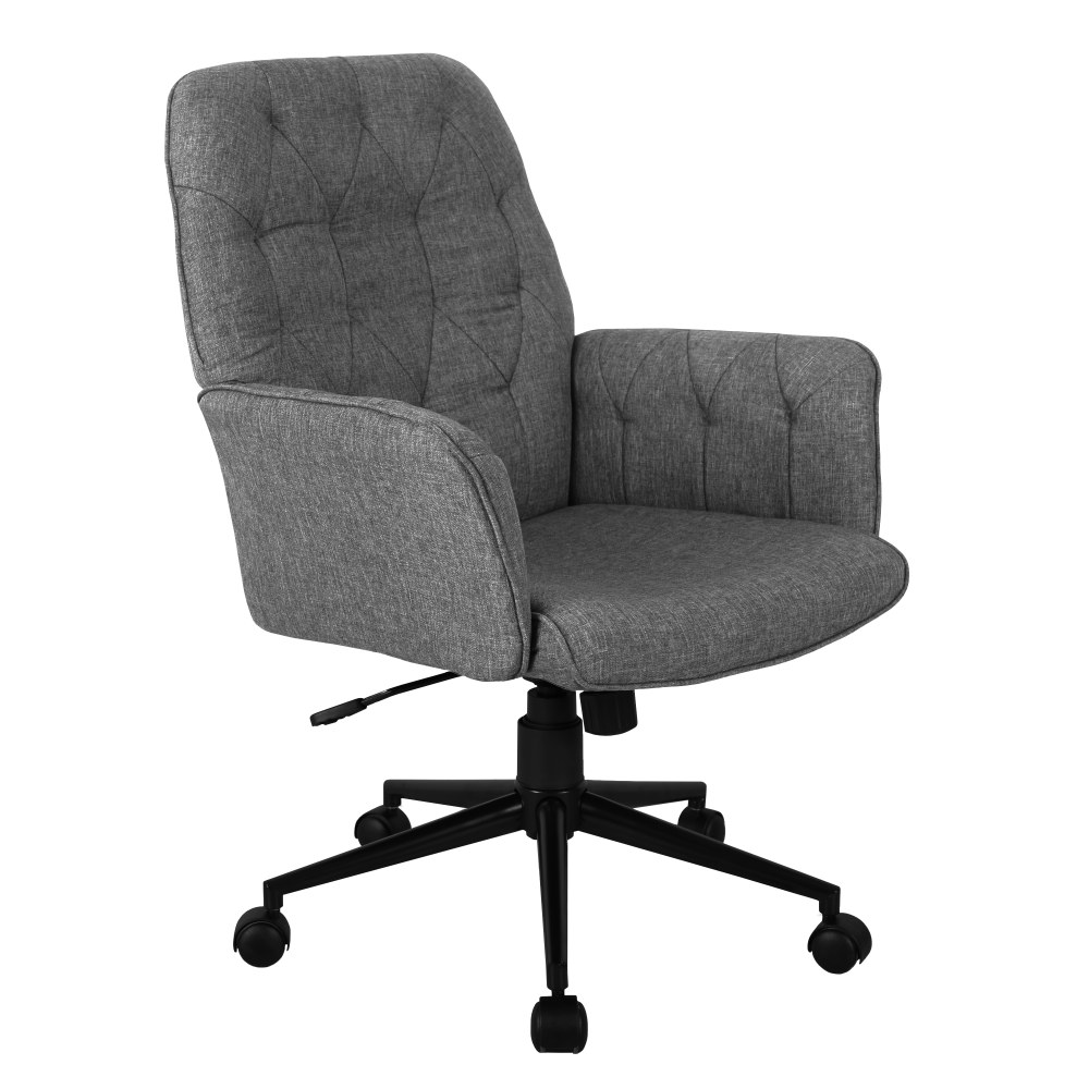 Techni Mobili Ergonomic Fabric Mid-Back Task Chair, Gray MPN:RTA-2024-GRY