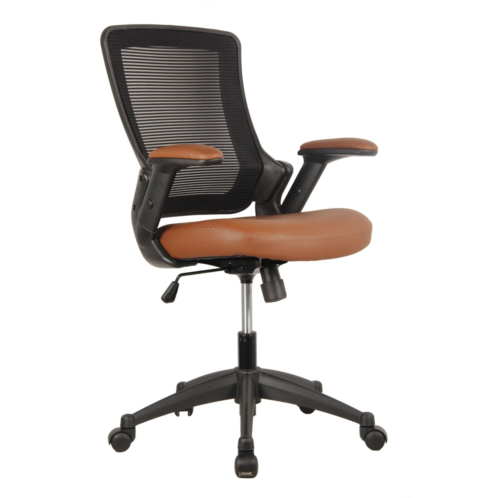 Techni Mobili Ergonomic Mesh Mid-Back Task Chair, Brown MPN:RTA-8030-BRN