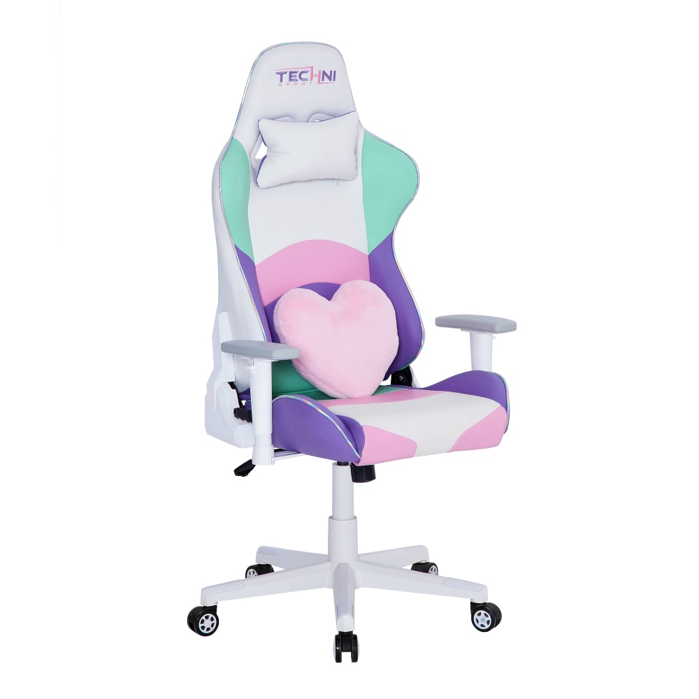 Techni Sport Kawaii Ergonomic Faux Leather Computer Gaming Chair, Multicolor MPN:RTA-TS42-KWI