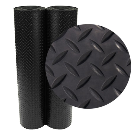 Rubber Flooring Rolls, 2.5mm thick, Black MPN:03-206-W100