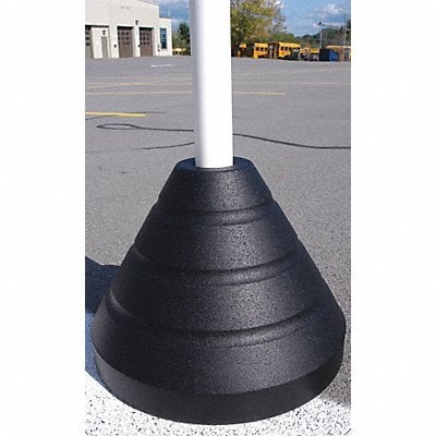 Sign Base with Post Rubber/Plastic MPN:7444