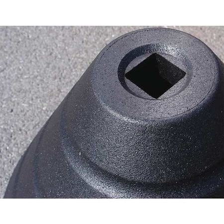 Sign Base, Rubber Black, 18