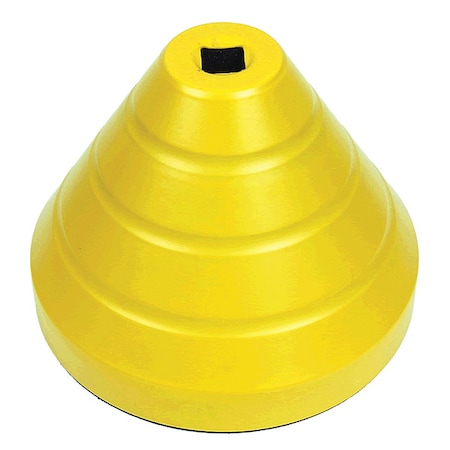 Sign Base Cover, Rubber/Plastic Yellow, 18